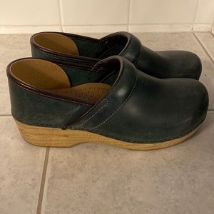 Dansko Navy Clogs